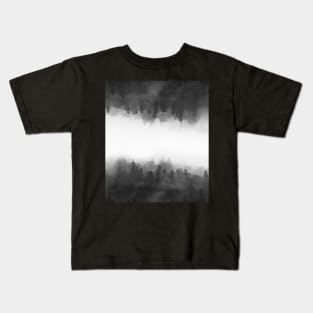 Up is Down Forest Black & White // Bilcos Designs Kids T-Shirt